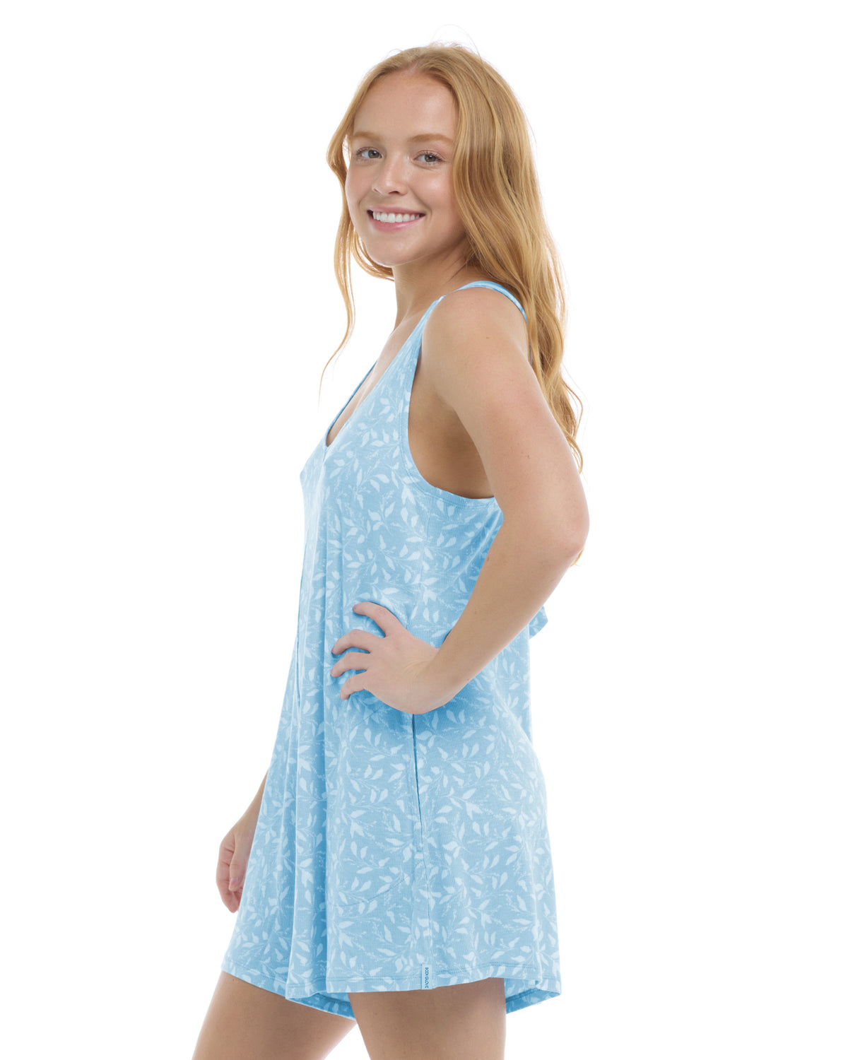 Flowery Skies Irina Romper - Baby Blue