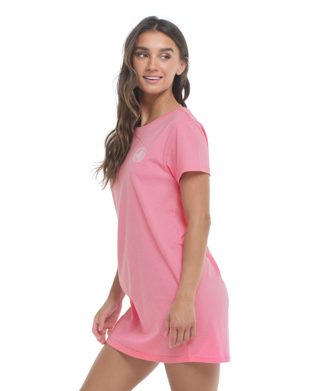 Brielle T-Shirt Dress - Pitaya Heather