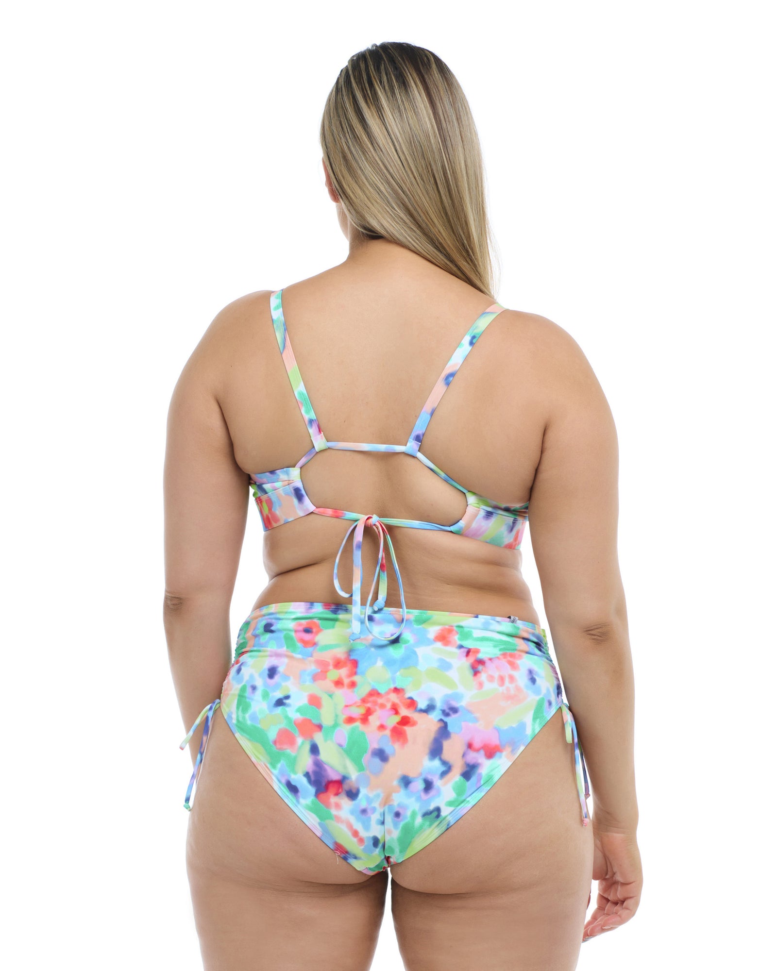 Posy  Drew Plus Size Swim Top - Multi