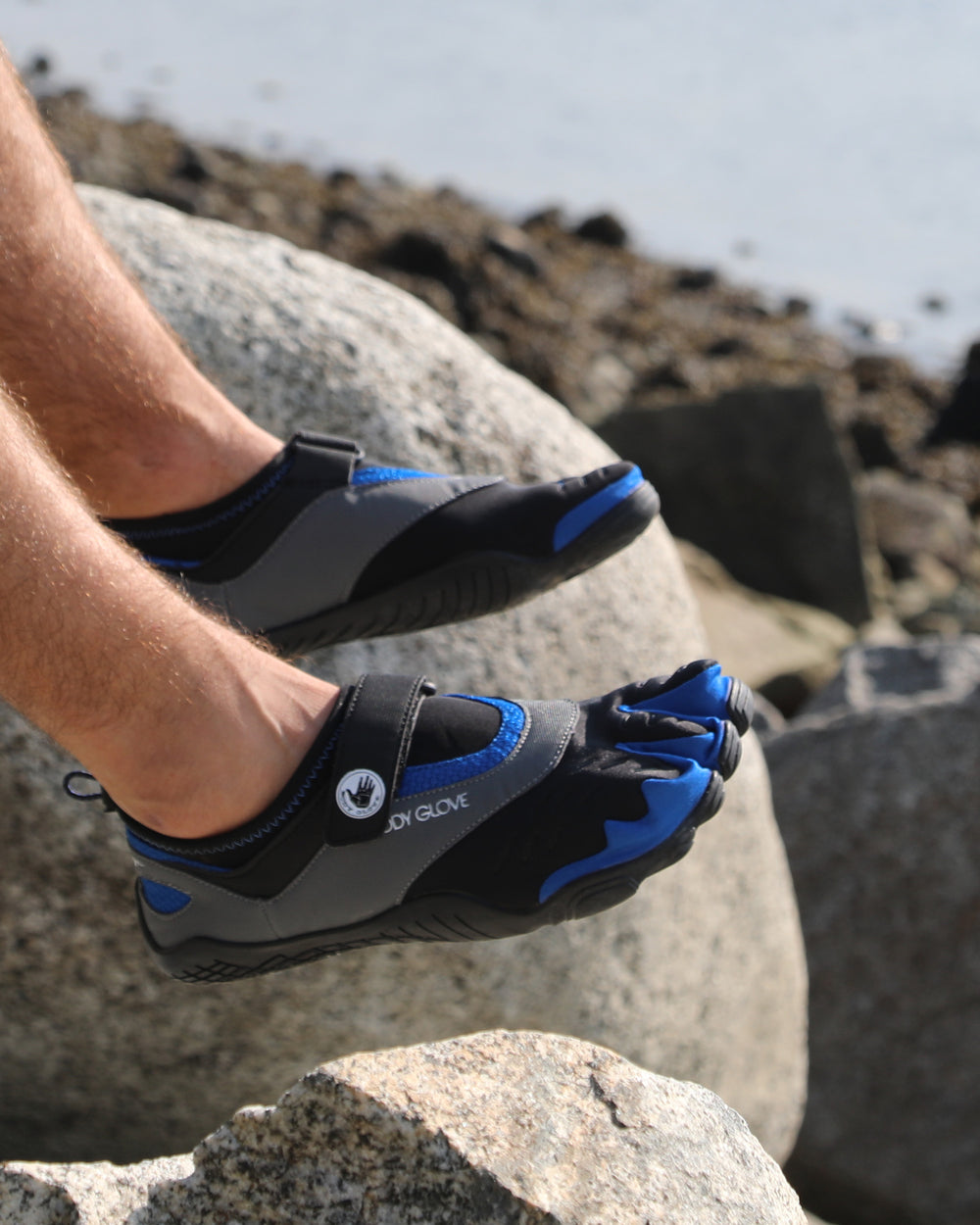 Men's 3T Barefoot Max Water Shoes - Black/Dazzling Blue