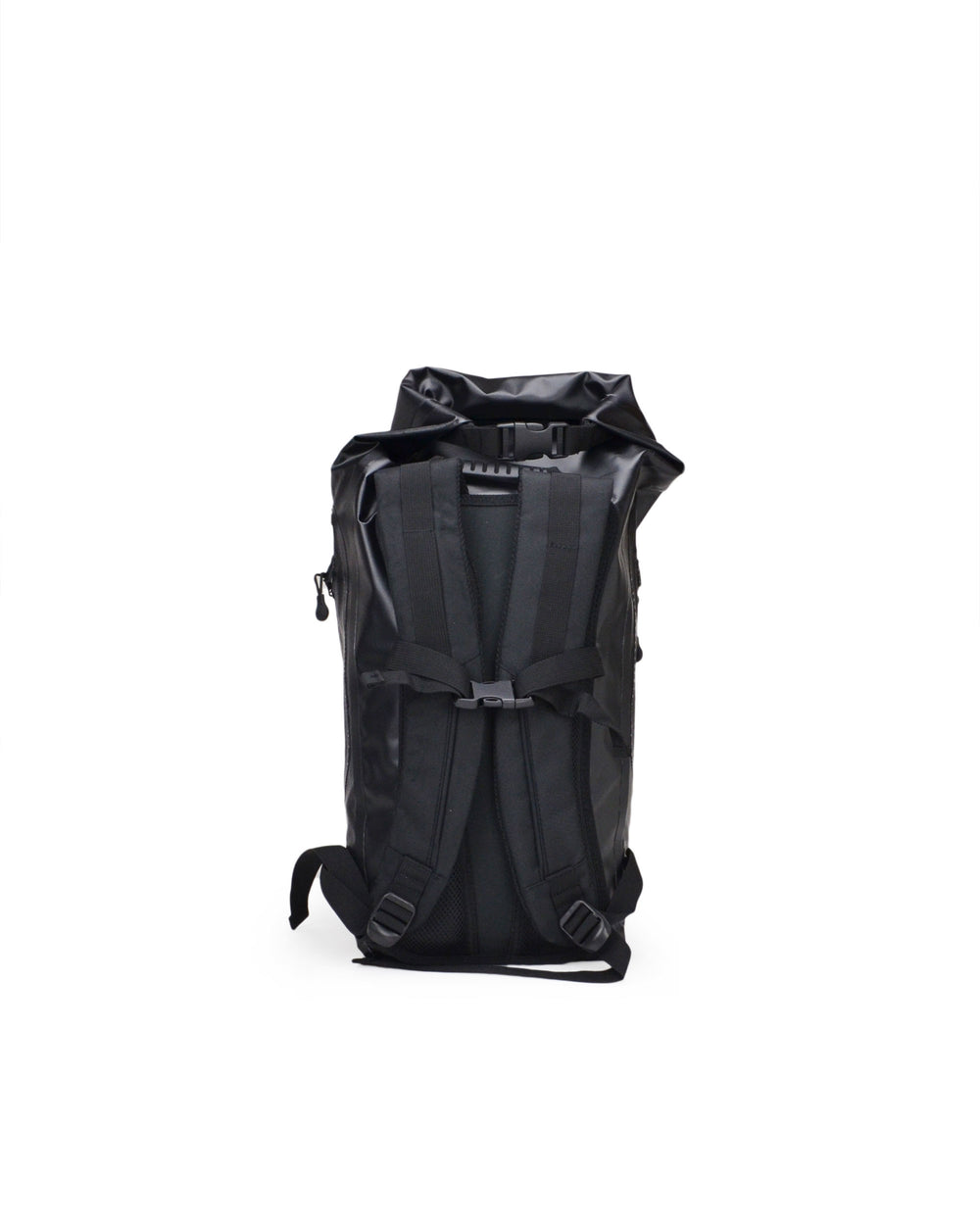 Advenire Waterproof Vertical Roll-Top Backpack - Black