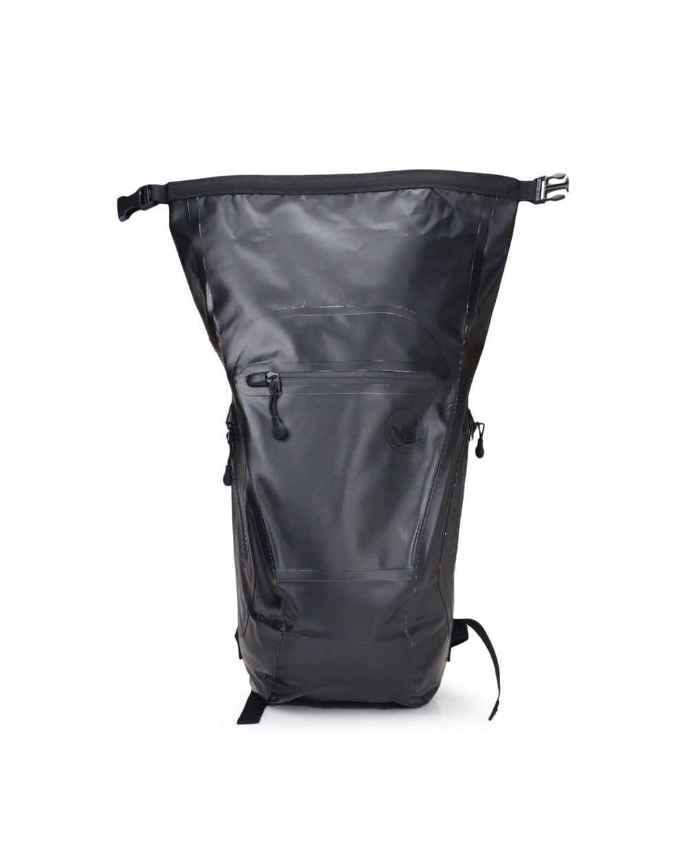 Advenire Waterproof Vertical Roll-Top Backpack - Black