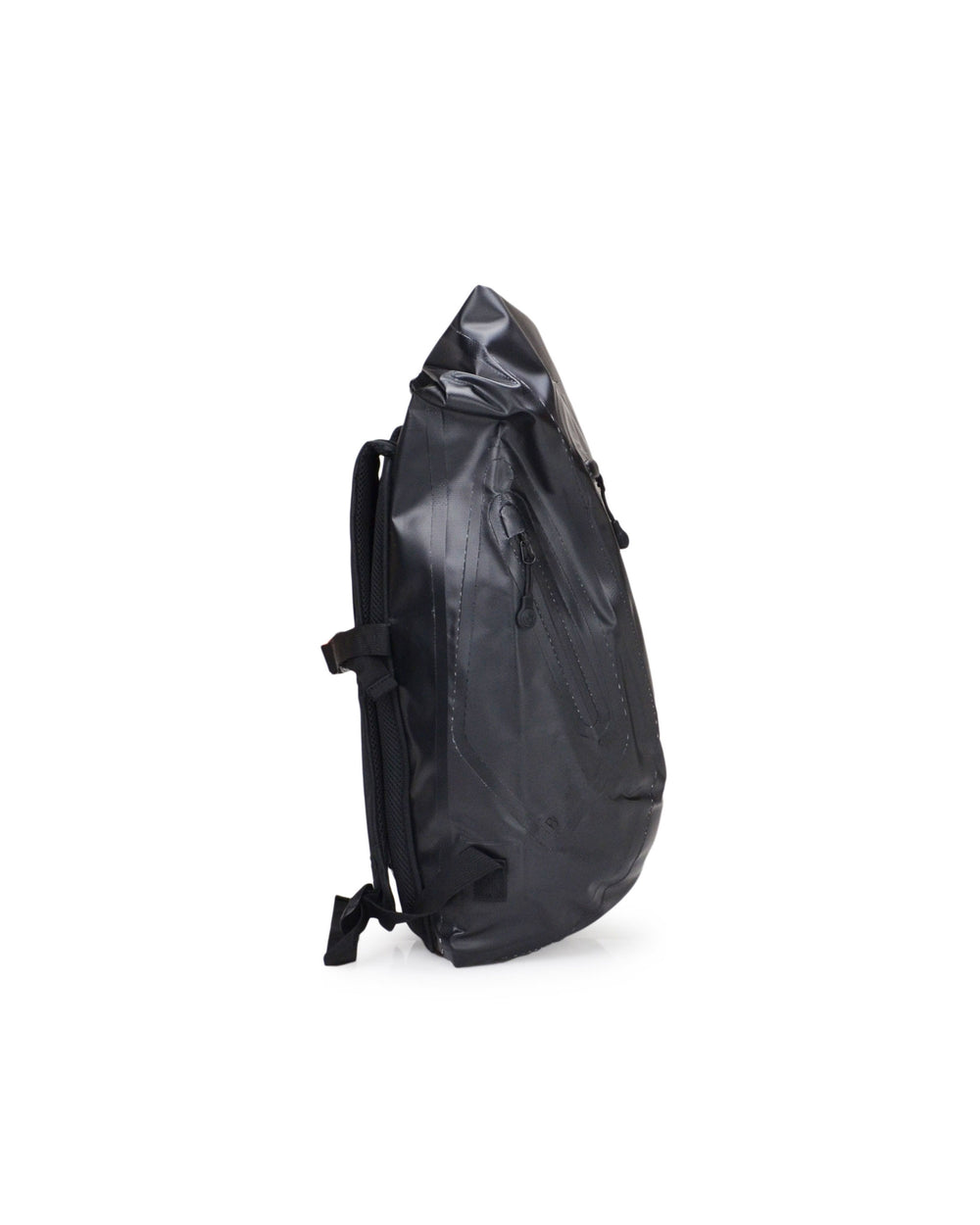Advenire Waterproof Vertical Roll-Top Backpack - Black