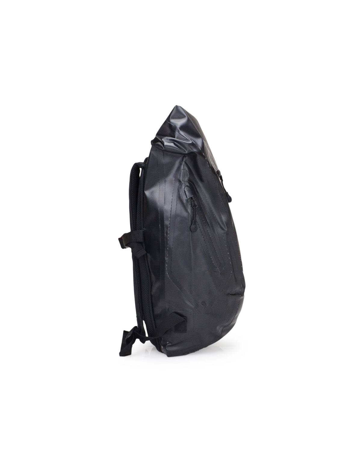 Advenire Waterproof Vertical Roll-Top Backpack - Black