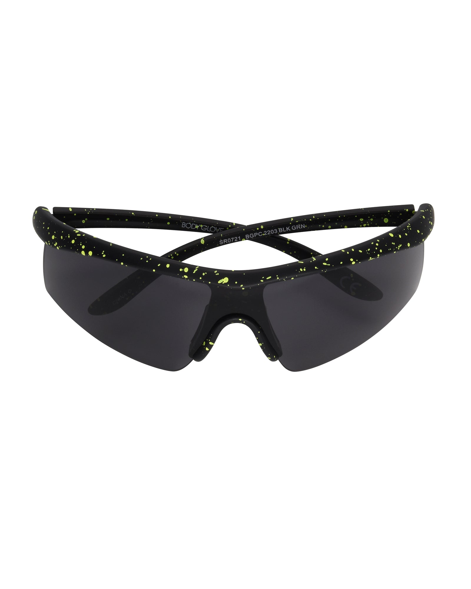 Born to Roam Blade Sunglasses - Black/Lime