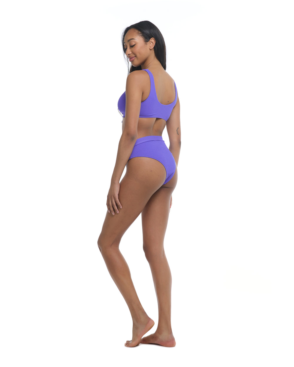 Ibiza Marlee High-Waisted Bikini Bottom - Clearwater