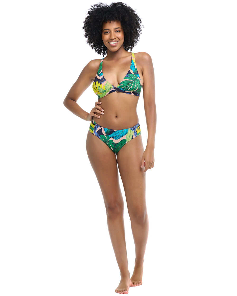 Manoa Falls Nuevo Contempo High Rise Bikini Bottom - Nightfall