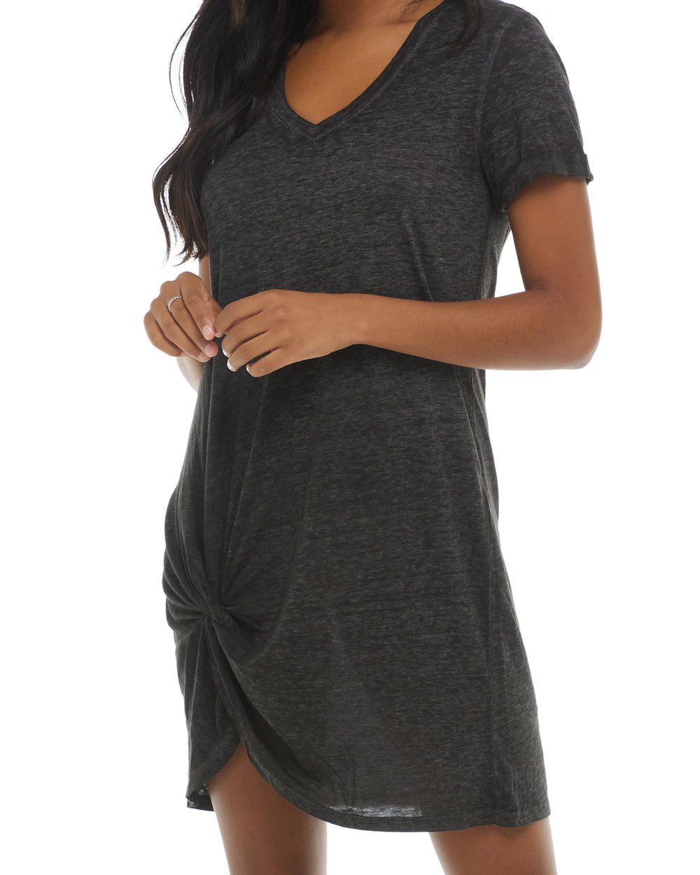 April Swim Cover-Up Dress - Black