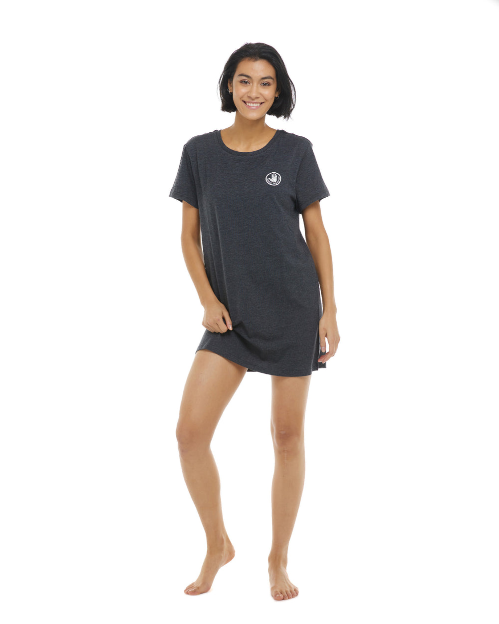 Brielle T-Shirt Dress - Heather Grey