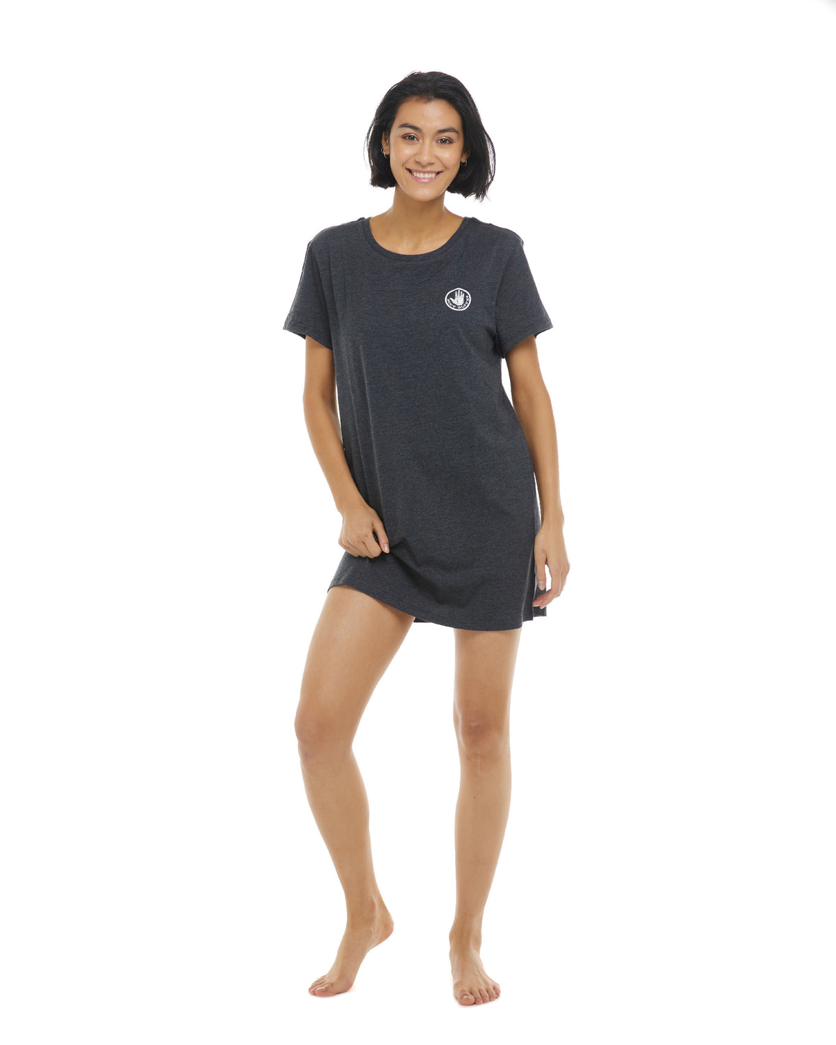 Brielle T-Shirt Dress - Heather Grey