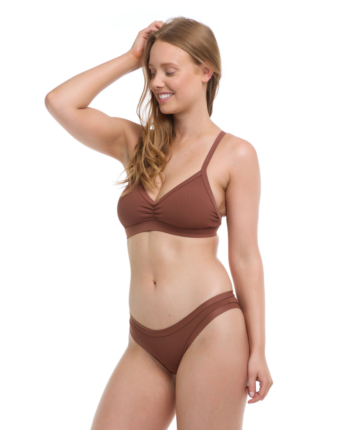 Ibiza Drew D-F Cup Bikini Top - Brown