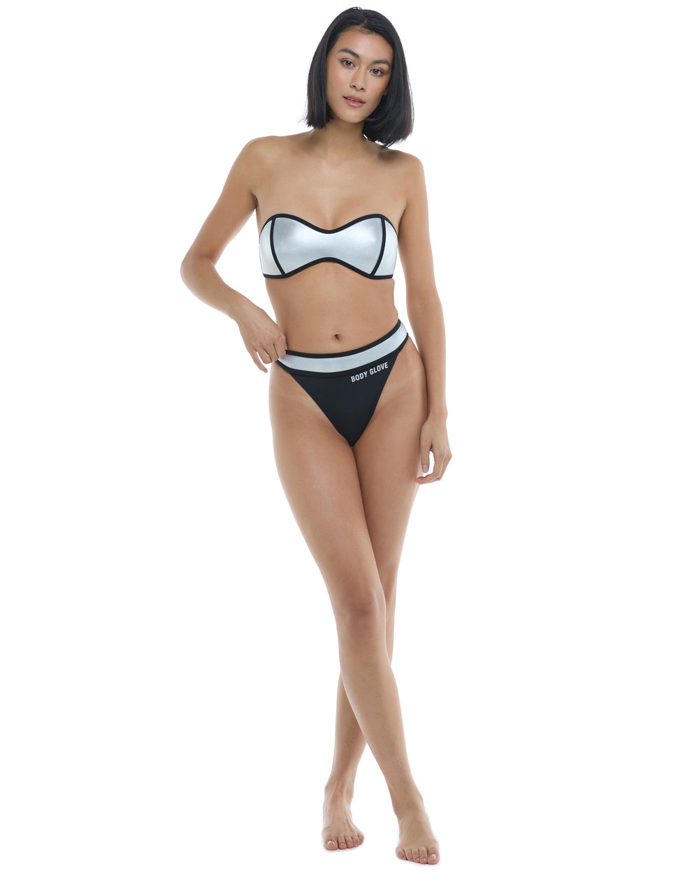 The '91 Tainted Love Swim Tops - Silver