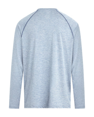 Long-Sleeved Raglan UPF 50+ T-Shirt - Blue