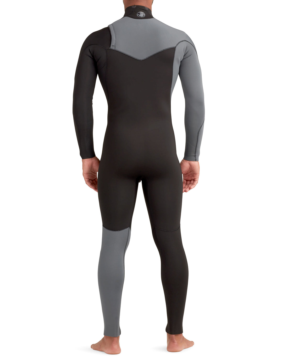 Variant 4/3mm Men's Chest-Zip Fullsuit - Grey/Black