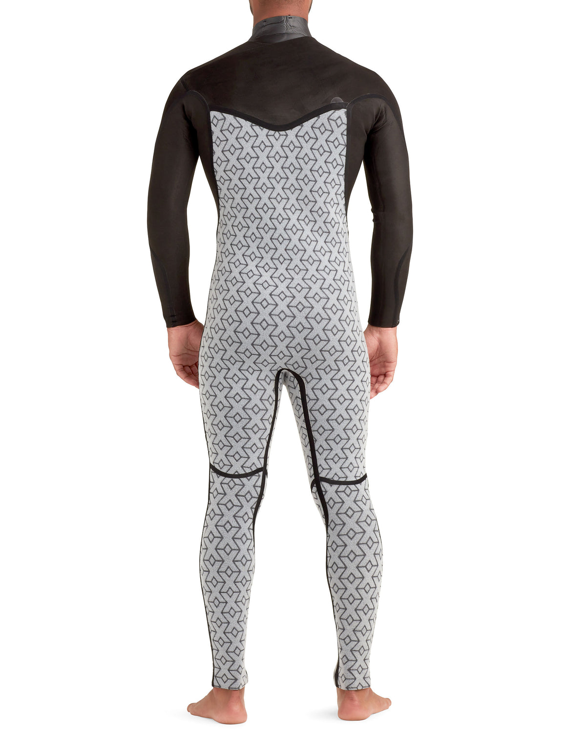 Variant 4/3mm Men's Chest-Zip Fullsuit - Grey/Black
