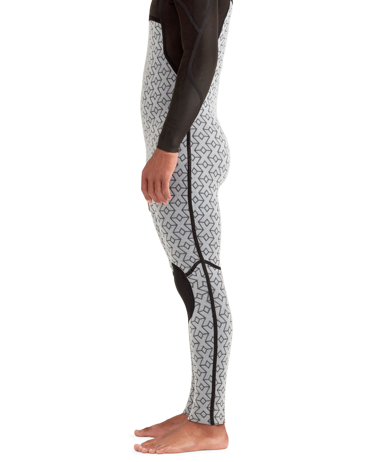 Variant 4/3mm Men's Chest-Zip Fullsuit - Grey/Black