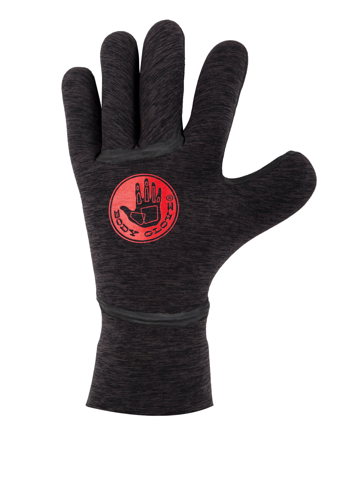 5mm Red Cell Five Finger Glove - Black