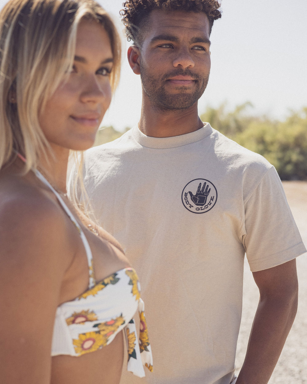 Heritage Short-Sleeved T-Shirt - Sand Black Logo