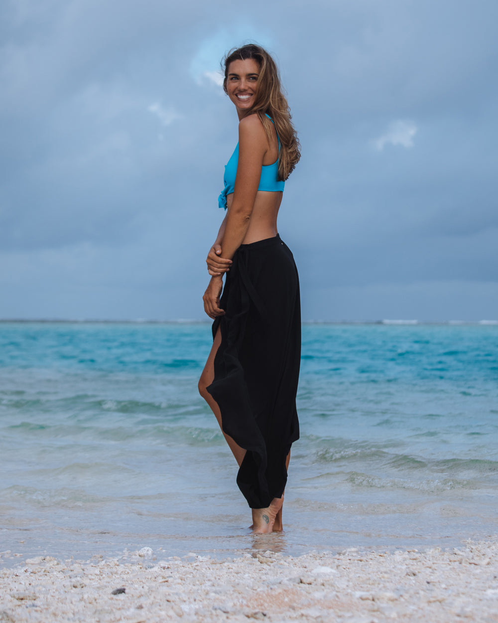 Playful Lena Cover-Up Skirt - Black