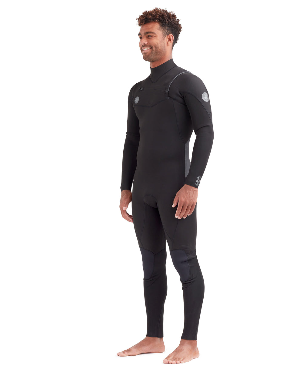 Phoenix 3/2mm Men's Chest-Zip Fullsuit - Black