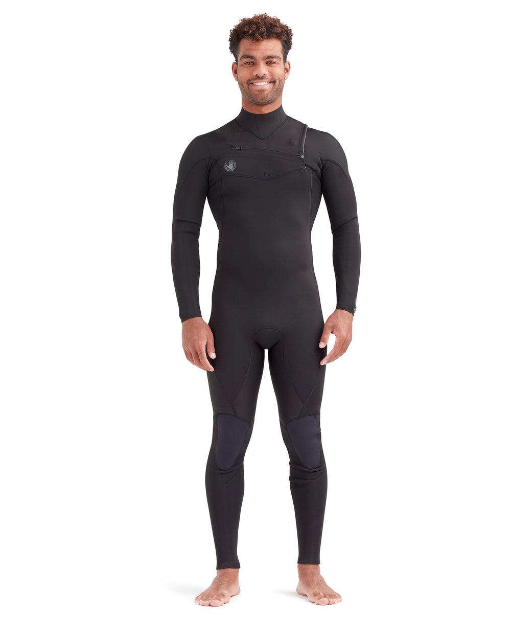 Phoenix 3/2mm Men's Chest-Zip Fullsuit - Black