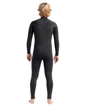 Red Cell 3/2mm Men's Chest-Zip Fullsuit - Black