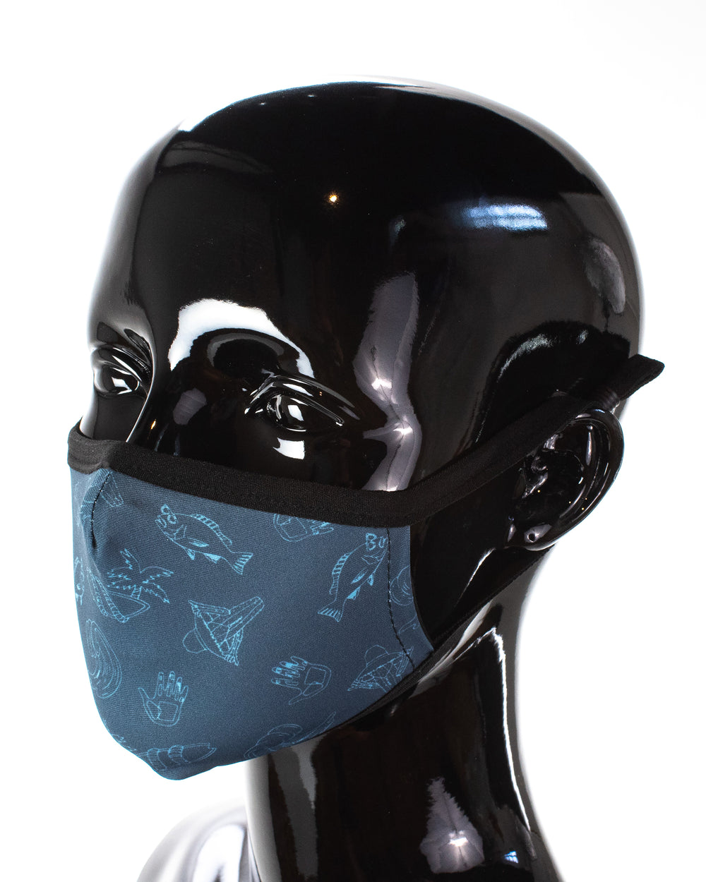 Kids' 3-Piece Face Mask Set - Blue, Pink, Blue Print