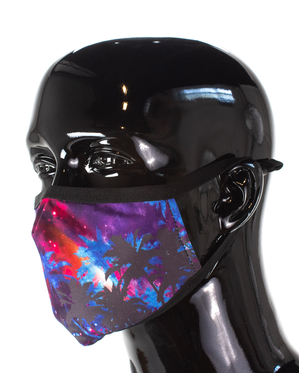 Men's 3-Piece Face Mask Set - Ombre, Palm Prints