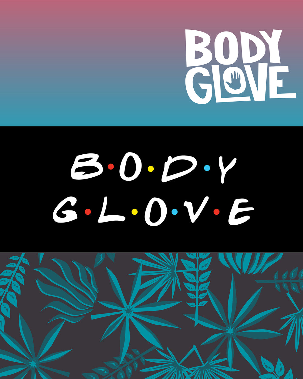 Women's 3-Piece Face Mask Set - Ombre, Logo Print, Palm