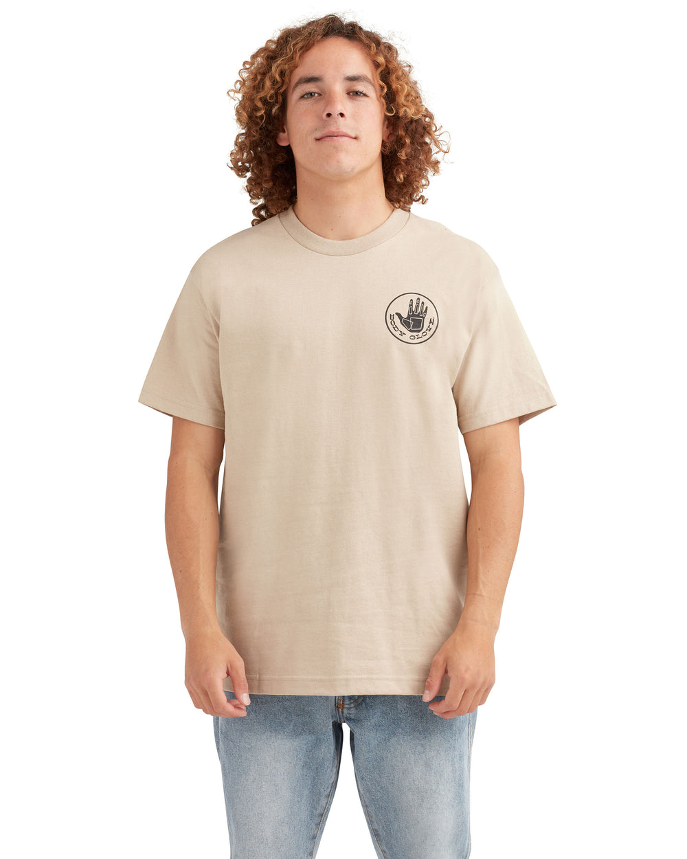 Heritage Short-Sleeved T-Shirt - Sand Black Logo