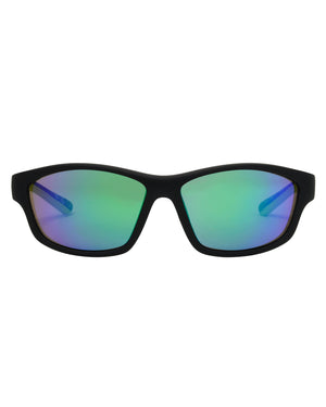 Oceanic Wrap Sunglasses - Black