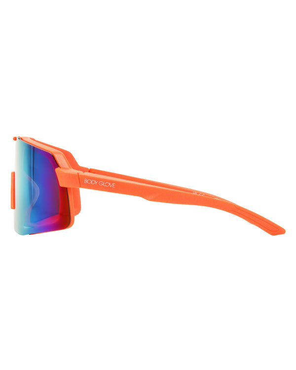 Luminous Shield Mirror Sunglasses - Orange - Body Glove