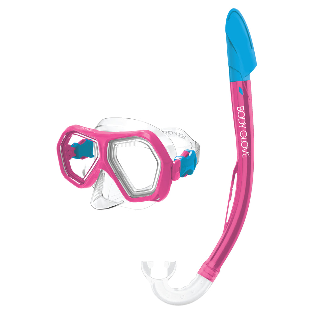 Kid's Mischief Mask/Snorkel Combo - Pink/Aqua