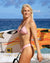 Flor Nove Dita Ruffle Reversible Triangle Bikini Top - Flor Nove / Sea Mist