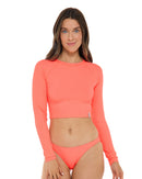 Image of Ibiza Let It Be Crop Rashguard - Sunkissed