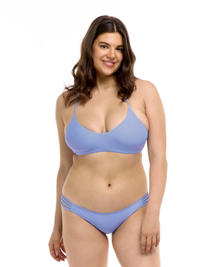 Smoothies Ruth Fixed Triangle Swim Top - Periwinkle