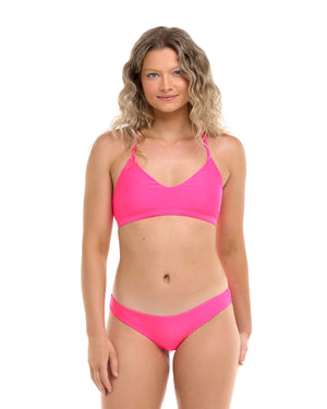 Smoothies Ruth Fixed Triangle Swim Top - Bubble Gum