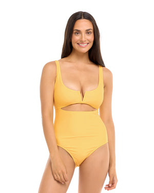 Smoothies Eli One-Piece Swimsuit - Canary