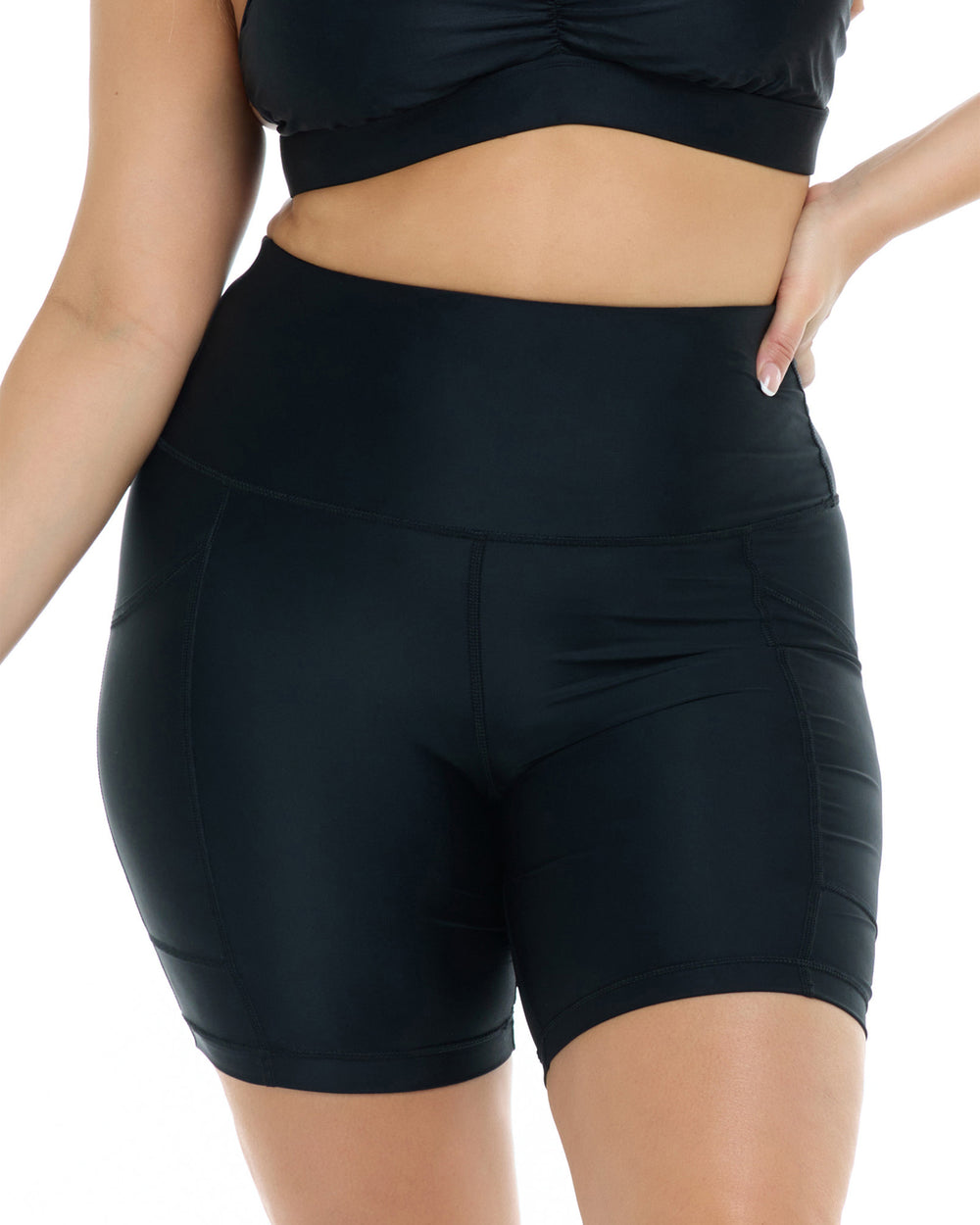 Smoothies Spin Plus Size Short - Black