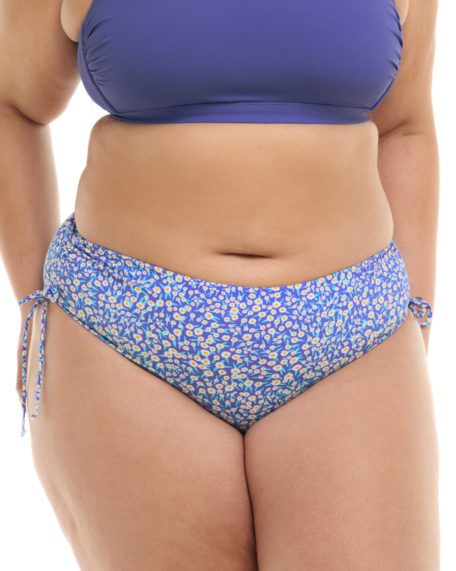 Bellium High Tide Plus Size Swim Bottom - Clearwater