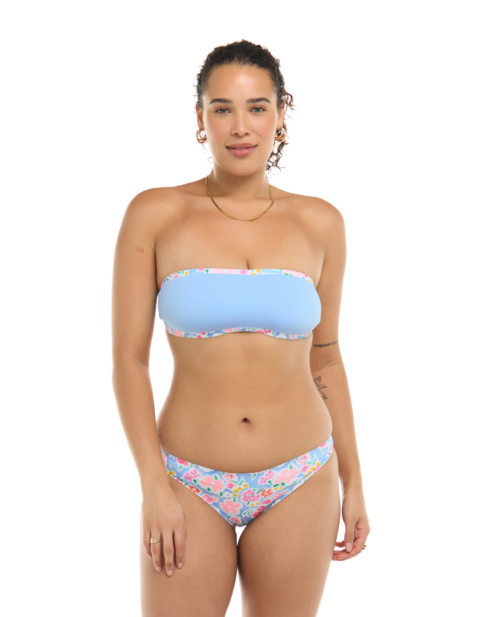 Daydream Kai Reversible Unstructured Bandeau - Sky