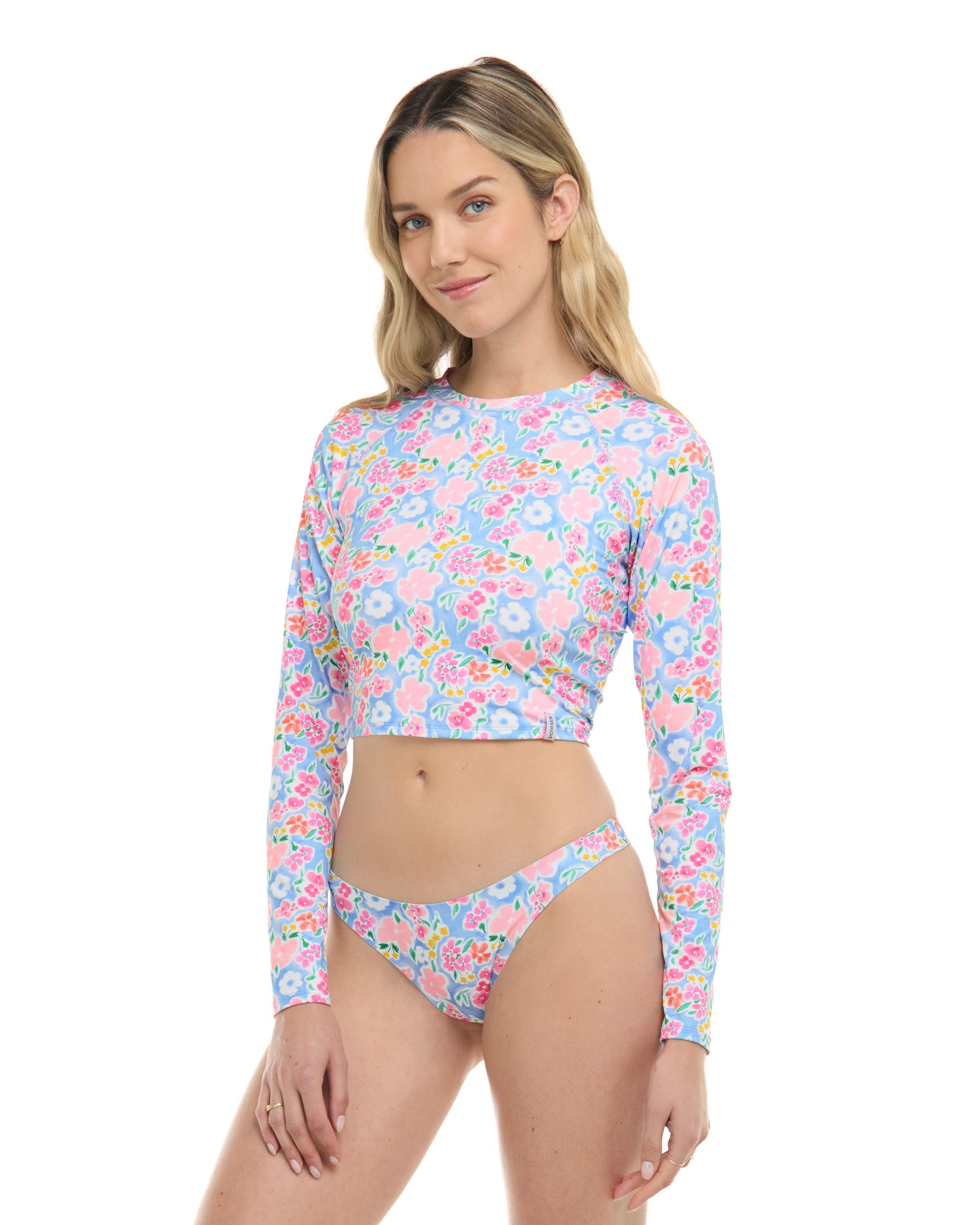 Daydream Let It Be Crop Rashguard - Sky