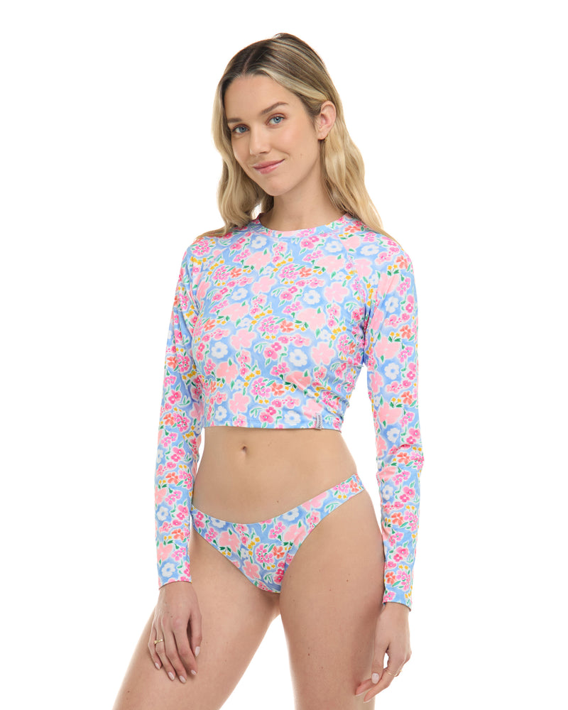 Daydream Let It Be Crop Rashguard - Sky