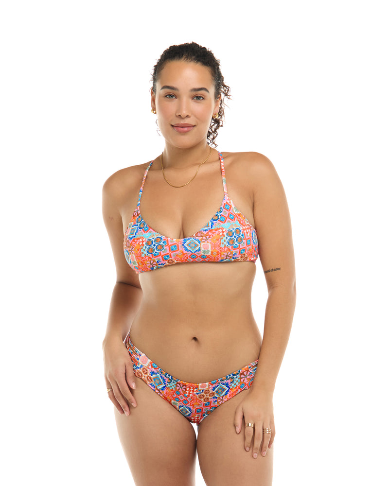 Festive Alani Bikini Top - Apricot