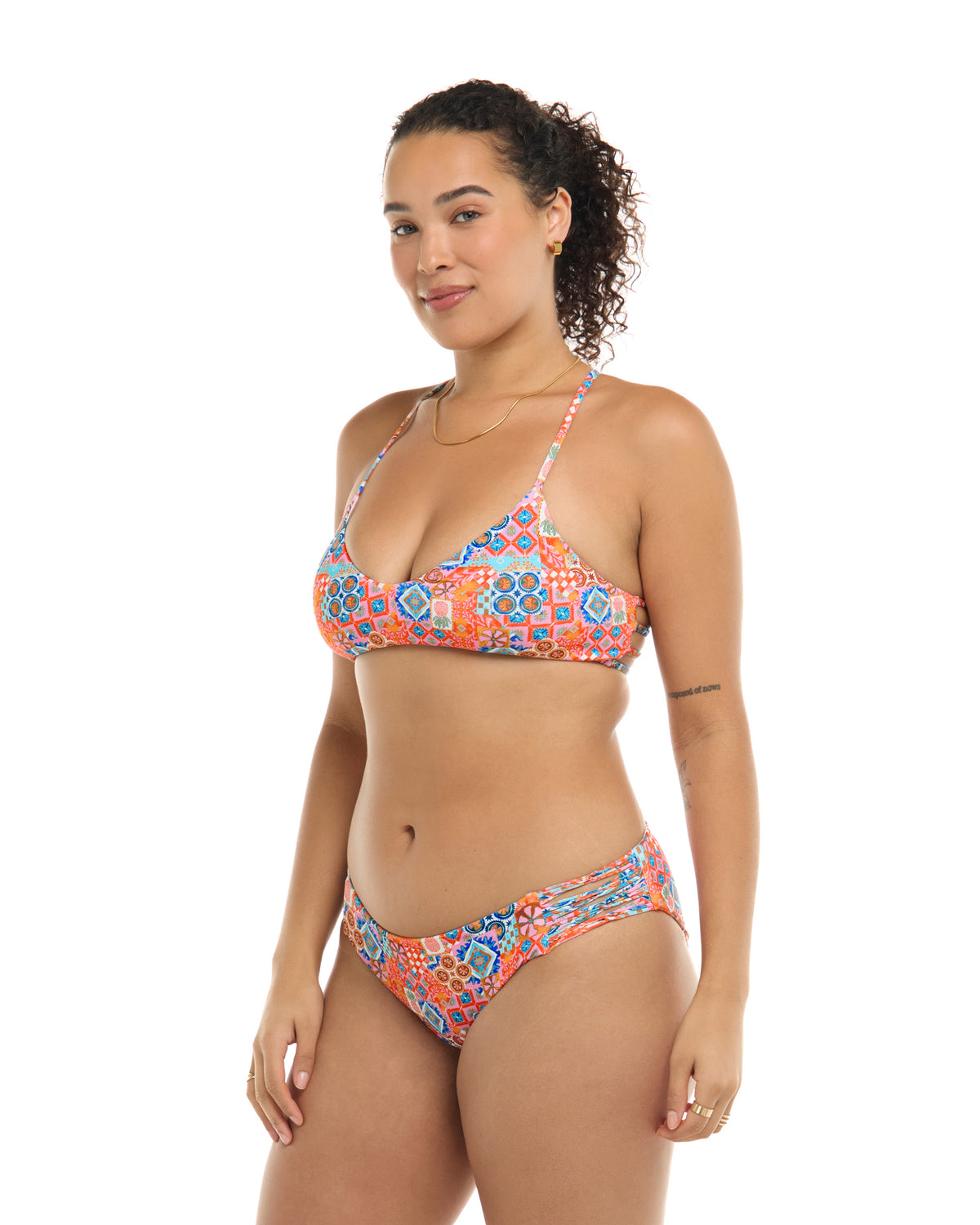 Festive Alani Bikini Top - Apricot