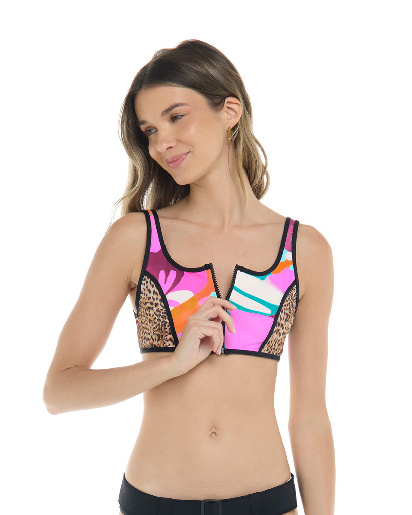 Groove You Spin Me Crop Top - Multi / Groove - Body Glove