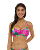 Image of Tulum Drew D-F Cup Bikini Top - Bubble Gum