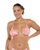 Image of Blooms Ashlyn Triangle Slider Bikini Top - Sunkissed