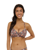 Image of Belle Drew D-F Cup Swim Top - Latte