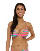 Image of Shimmer Solo D-F Cup Bikini Top - Multi